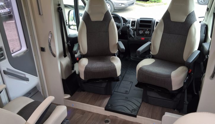 With habitation doors on both sides, you can step into a ready-made lounge with the cab seats swivelled