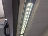 LEDs under the lockers will help keep the Chausson Welcome 611 Travel Line's kitchen bright at night