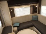 There's lots of space in the rear lounge – the bench seat to the left has storage beneath and no padded backrest