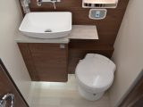 This removable shelf gives extra worktop in the washroom – an ingenious idea seen in a number of new-for-2018 Frankias