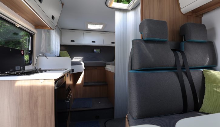 The Sun Living S 65SL fits fixed twin single beds and a front half-dinette into a 6.71m-long motorhome with a 3500kg MTPLM