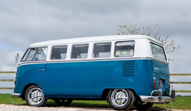This split-screen camper is due to be sold on 30 June at the Bonhams Goodwood Festival of Speed sale