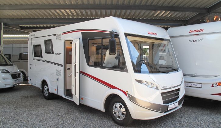 The Trend I6757 is a four-berth with an island bed and a drop-down double