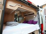And here is that transverse rear double bed!