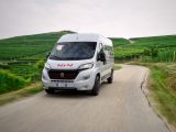 Painted in a fetching, new-to-Ducato grey, this pre-production van showcases the model's latest 4x4 technology