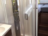 This shower door has also been redesigned for the new season on Flair models