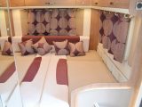 The sofa cushions are flat, so there’s no need to invert them when you make up the large, comfortable double bed in the rear lounge