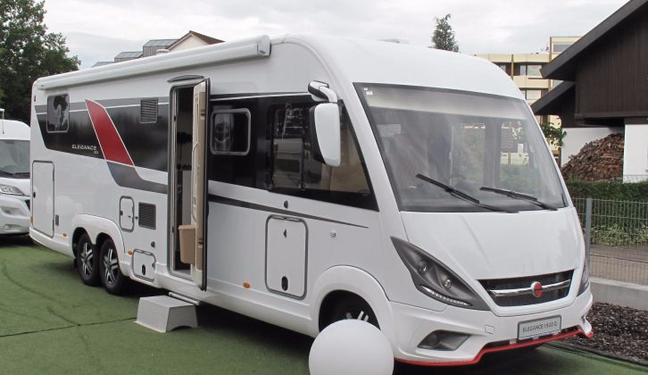 The three-model, tag-axle Elegance range of four-berth A-classes continues into 2018 – this is the Elegance I 920 G