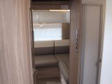 Here we can glimpse the rear lounge of the new Bürstner Ixeo I 744
