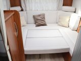 The rear lounge turns into a large and comfortable double bed, although the table you need to make it might be awkward to reach for some