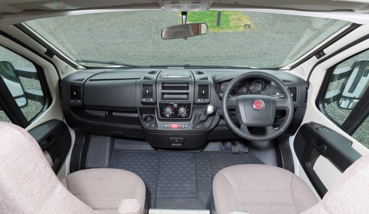 Our test ’van was supplied with Fiat’s Comfort-Matic robotised gearbox – read more in the Frankia F-Line A 740 Plus review