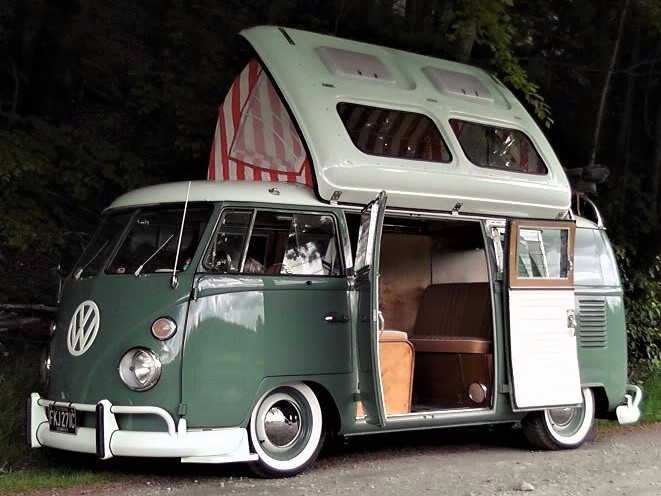 three' classic VW camper van sold 