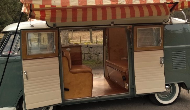 When auctioned last weekend at the Silverstone Classic, this 1964 camper sold for £67,000