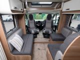 The 2018 Swift Escape 604 is a four-berth with a drop-down bed over the dinette