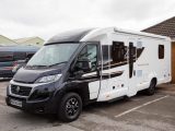 The 10 new-for-2018 Bessacarr 500 Series models have black cabs and gold script – here is the four-berth 599