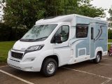 Here's the updated-for-2018 Elddis Accordo 105, with its eye-catching Azure Blue sides