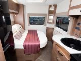 Here's the rear master bedroom of the 2018 Elddis Encore 254, which is £50,849