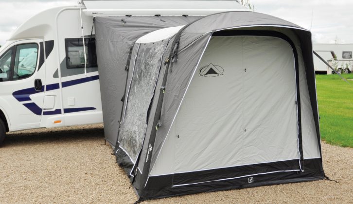 The Silhouette Grande takes plenty of cues from SunnCamp’s tent heritage, while this model is 250cm wide and 420cm deep