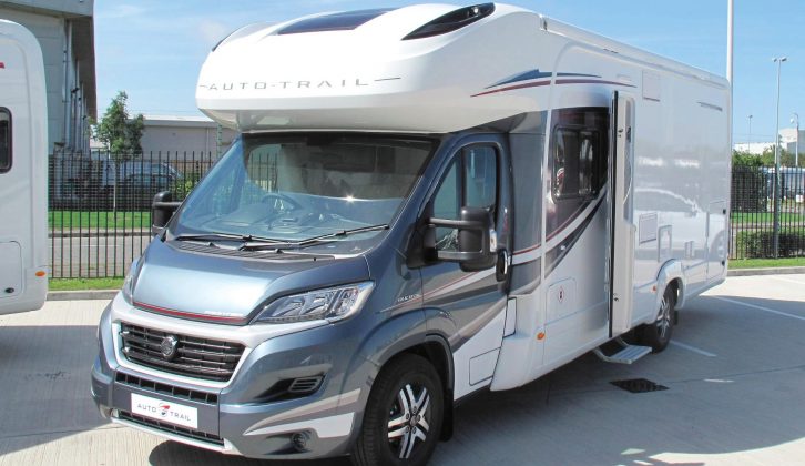 Here is the new-for-2018 Auto-Trail Imala 732, a 7.26m-long model with a rear transverse island bed