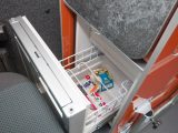 The 50-litre compressor drawer fridge can be accessed from outside, via the side door, as well as from inside