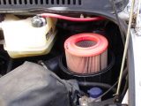 Then you need to lift the old air filter upwards
