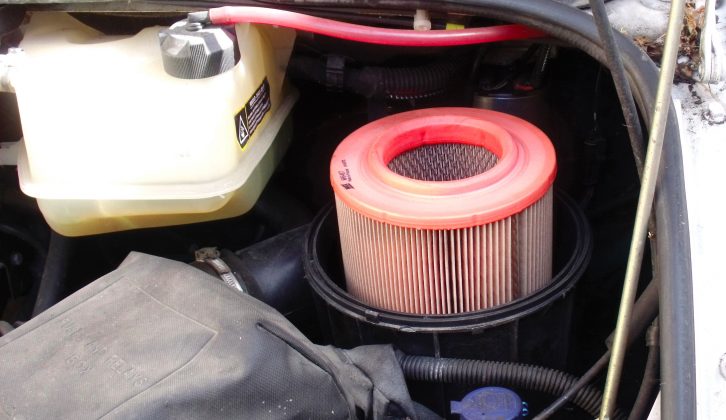 Then you need to lift the old air filter upwards