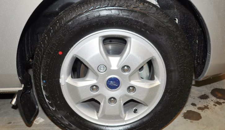 Alloys come as standard on all Wellhouse’s Transit camper vans – you can upgrade to 18in wheels, if you wish