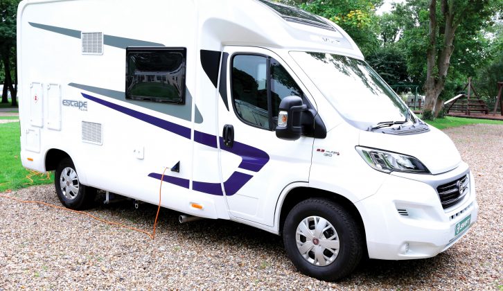 The Fiat Ducato-based Swift Escape 604 has a licence-friendly MTPLM of 3500kg – it is £47,580 OTR, £49,275 as tested