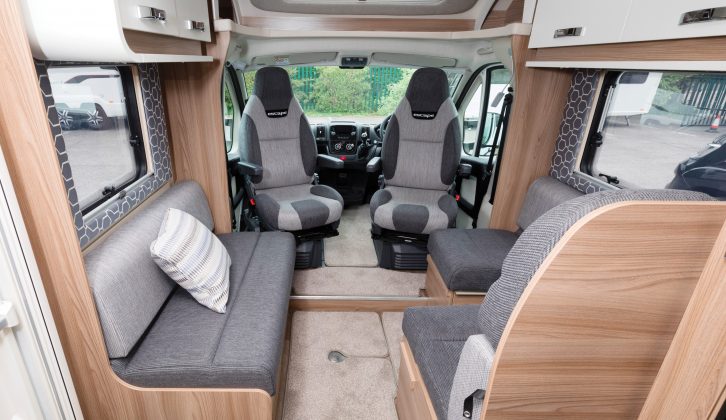 Both of the cab seats can swivel to create a lounge that could be big enough to seat seven occupants with a bit of a squeeze