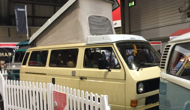 T1s, T2s, T3s (T25s) and a T4 feature in this striking homage to the VW camper van