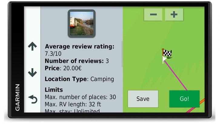 It can even help you to plan where you'll pitch, with a database of motorhome stops and campsites