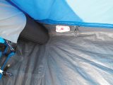 The awning's groundsheet has a small zip to permit hook-up cable access
