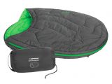 If your dog will tolerate it, how about this, the Ruffwear Highlands Sleeping Bag? It's a sleeping bag for dogs!