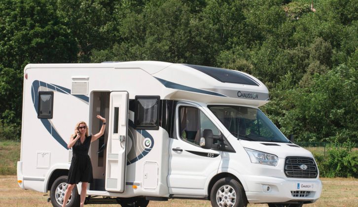 Here's a Ford Transit-based Chausson coachbuilt