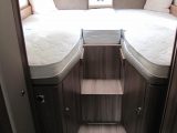 The well-proportioned fixed beds are easy to access and each occupant is treated to a large headboard, a light and a speaker