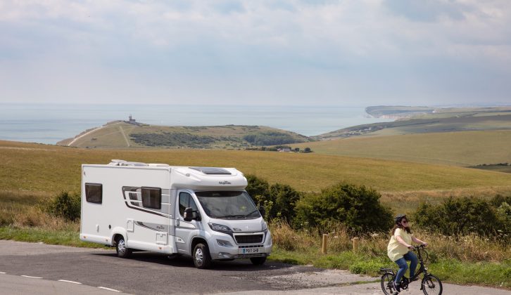 We took the Stow-E-Way on our South Downs tour – it was great for exploring places the motorhome couldn't go!