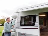 Along with the sunroof – which isn’t listed as an optional extra on the standard Elddis – you also get a roll-out awning
