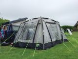 For this touring family, the Khyam Quick Erect Motordome 360 provides play and sleeping space, and is simple to attach using figure of eight strips