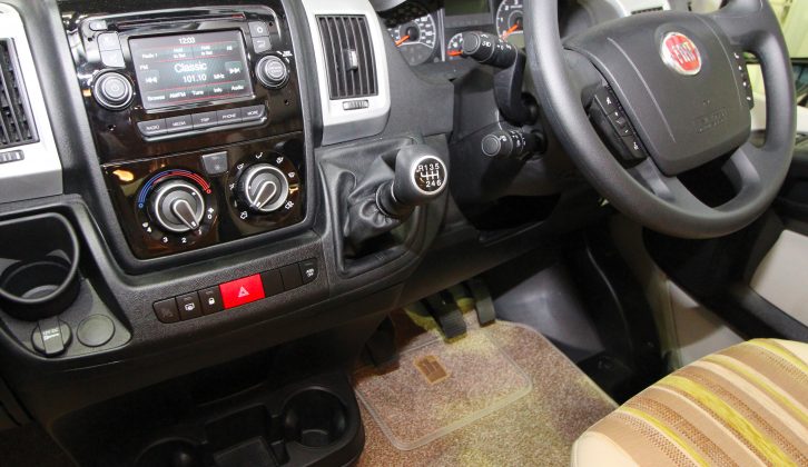 An automatic transmission is available as a cost option on this panel van conversion