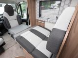 The front dinette can be made up into a small single bed, but Swift only lists this ’van as a two-berth