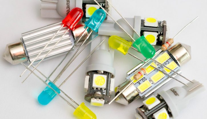 Red, green and blue LEDs combine in colour-changing lights to offer a wide choice of hues