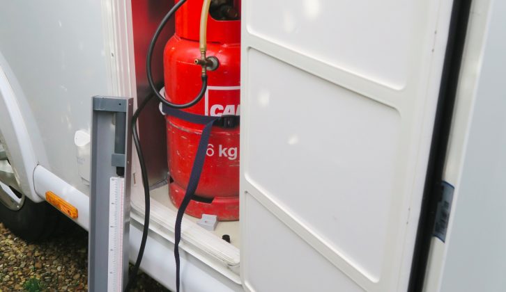 A manometer is used to check for leaks in the motorhome's gas supply system