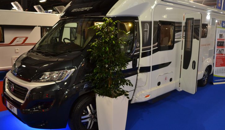 Lowdhams also has dealer-special motorhomes like this, the Bessacarr Hi-Style