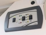 The central control panel in the 2018 Sunlight Cliff 601 is basic, but easy to use