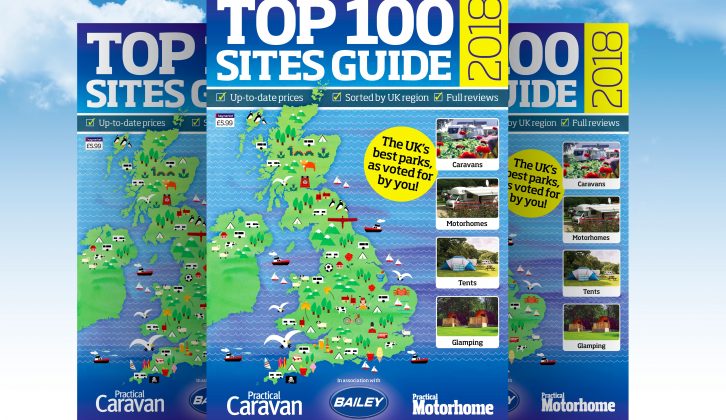 Celebrate your favourites and find new gems – our Top 100 Sites Guide is the perfect companion to your touring adventures in 2018!