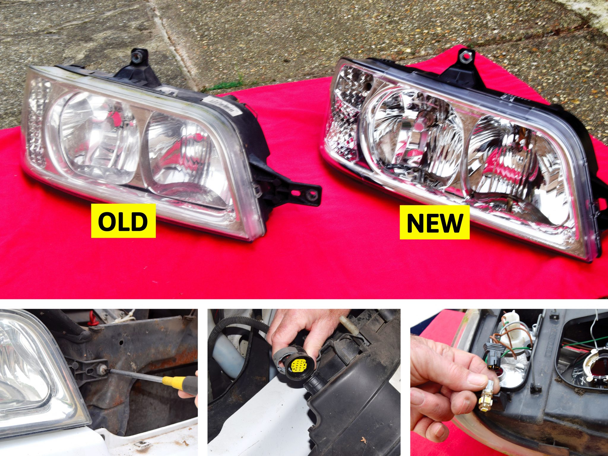 How to fit new headlamps to a Fiat Ducato Practical Motorhome