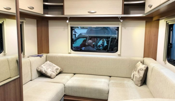 The triple aspect, U-shaped rear lounge is a fantastic size and very comfortable
