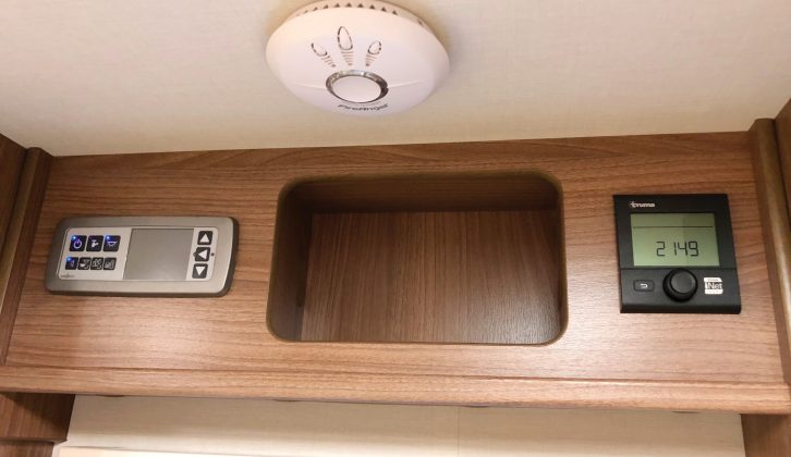 The control and iNet panels sit together above the accommodation door