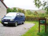 Natasha and Jon's first home-from-home was this T4 VW camper van!