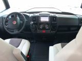 The Fiat Ducato cab feels very car-like and visibility is great